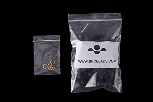 BRCbeads Gorgeous Natural Black Lava Stone Gemstone Round Loose Beads 8mm Approxi 15.5 inch 46pcs 1 Strand per Bag for Jewelry Making