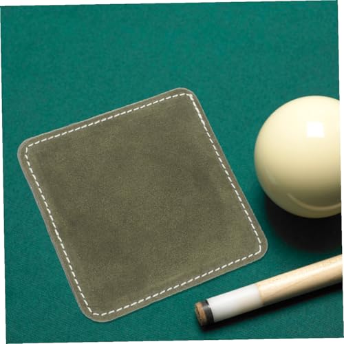 Outanaya Professional Billiard Cue Shaft Polisher Soft Leather Cleaning Cloth Military Green Pool Cue Cleaner Towel for Snooker and Indoor Billiards Maintenance - Image 8
