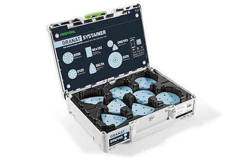 Abrasifs Granat SYS-STF D90/V93 en Systainer³ Festool pour un ponçage sans poussière