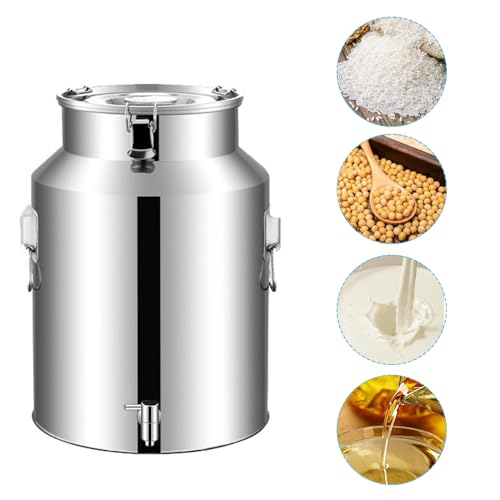 Tonneau à lait avec robinet en inox 201 - Seau scellé robuste 35L