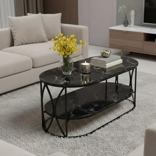 Image of Coffee Table Centre Table (Black Black, V DBL)