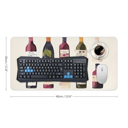 Protector de escritorio con diseño botellas de vino, grande miniatura 2