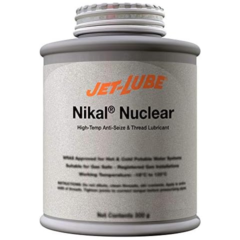 Jet-Lube Nikal Nuclear - Anti-Seize | Nuclear Grade | High Temperature | Nickel Flakes | Military Grade | 1/2 Lb. Cover