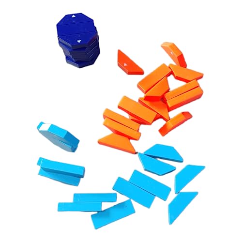 Image of PLUSPOINT Octa Tetris Stacking Building Block Game For The Whole Family - 2 To 4 Players Ages 6 To 96 - Plus Fun Party Games For Up To 8 Players (Tetris Game), Multicolor