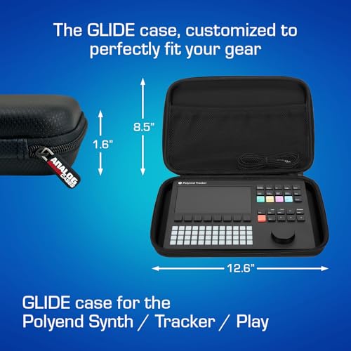 GLIDE Case pour Polyend Tracker antichoc avec compartiment câbles - 5