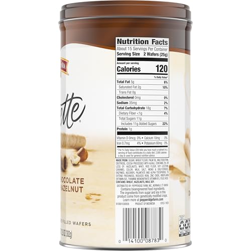 Pepperidge Farm Pirouette Chocolate Hazelnut Wafers