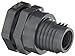 Hayward BFAS1005TES Series BFAS Short Pattern Bulkhead Fitting, Threaded x Threaded End, PVC with EPDM Seals, 1/2" Size