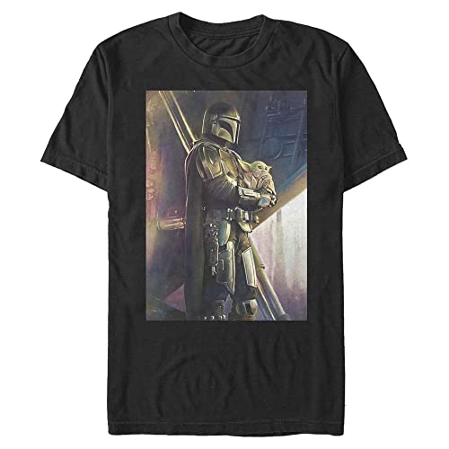 T-shirt Star Wars Mandalorian noir grande taille 3XL pour homme