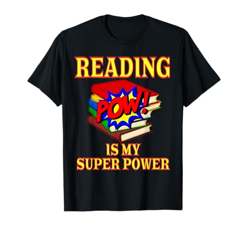 Reading Is My Super Power - Diseño de profesor de inglés Camiseta