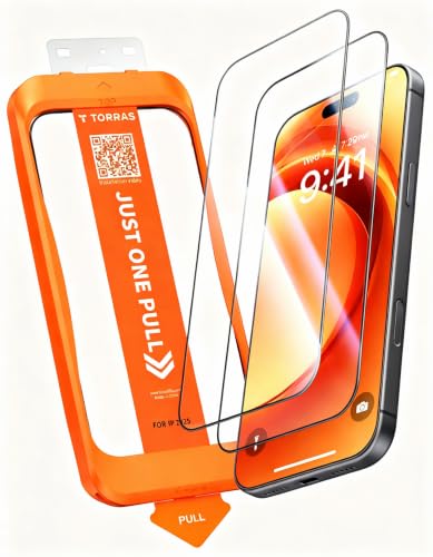 専用！新品 CUSTYPE iPhone16Plus ホワイト系 オレンジ TORRAS iPhone 16e用強化ガラスフィルム 2m耐衝撃 9H超え