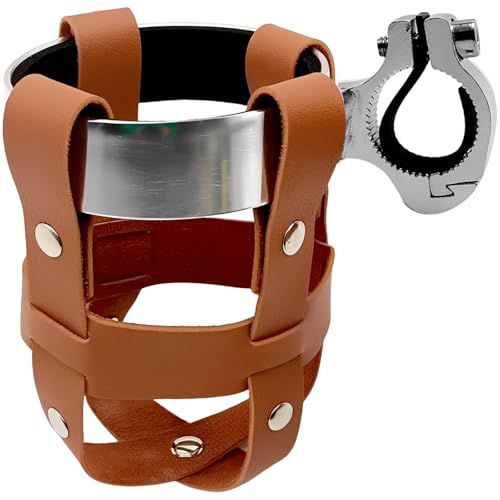 Porte-bouteille d'eau en cuir synthétique pour guidon de vélo et moto
