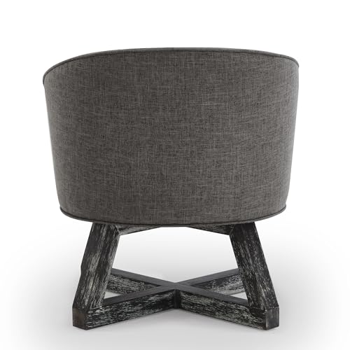 Sillón Plegable Lino Gris Oscuro miniatura 5