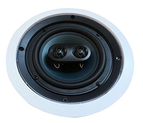 Image of 652S2C Silver Ticket in-Wall in-Ceiling Speaker with Pivoting Tweeter (2 Channel Stereo 6.5 Inch in-Ceiling) 9.4 inch Overall Size