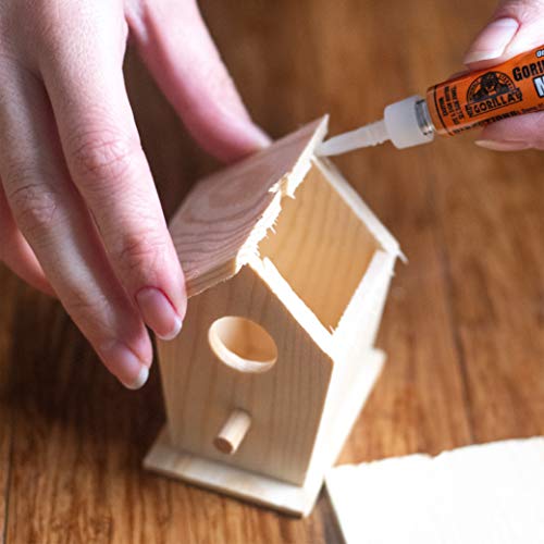 Gorilla Original Glue, Expands Into Materials, Four 3 g Tubes, Brown - image 6