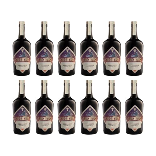 Cucielo Vermouth Rosso Cucielo Wermut Rot süss Italien inkl. FeinWert E-Book (12 x 0.75 l)