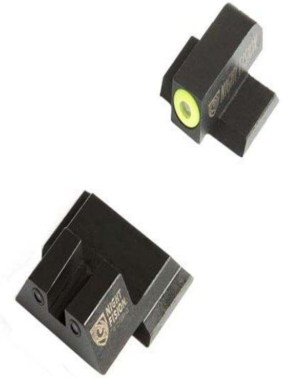Night Fision SAW-201-003-YGZG Perfect Dot Night Sight Set, Smith & Wesson M&P/M2.0/SD9 Ve/SD40 Ve Mo, Front, Square Rear, Yellow Front with Grn Tritium, black Rear with Grn T