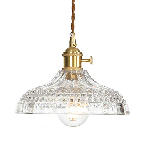 Lampe suspendue en cuivre hauteur réglable pour corriger un manque de clarté