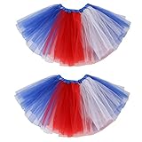 4th of July Tutu Skirt for Girls Independence Day Tutu Tulle Skirt Red White Blue Star Tutu Patriotic Costume