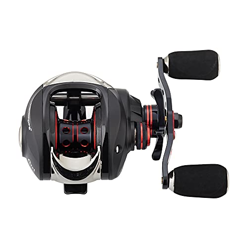 Carretilhas de pesca Fishdrops, relação de transmissão 7.0:1 Carretilha de isca de baixo perfil ultr