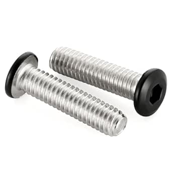 M8 X 16mm Countersunk Socket Cap Allen Bolts, Flat Round Head Socket Cap Screws Furniture Screws Carbon Steel Full Thread Black Oxide Finish 20 Pcs - View #10