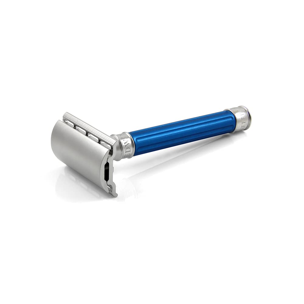 Edwin Jagger Rasoio in acciaio 3ONE6 (blu)