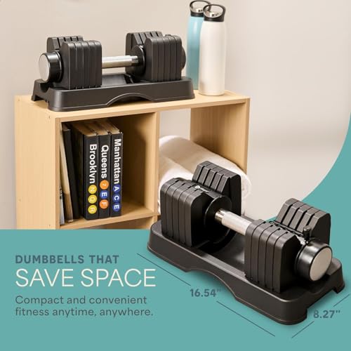 Image of Lifepro Adjustable Dumbbells & Weights for Home Gym, Quick-Adjust
