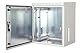 DIGITUS Outdoor Netzwerkschrank - 19 Zoll Rack - 7HE - Wandmontage - 450mm Tiefe - Traglast 100kg - Grau