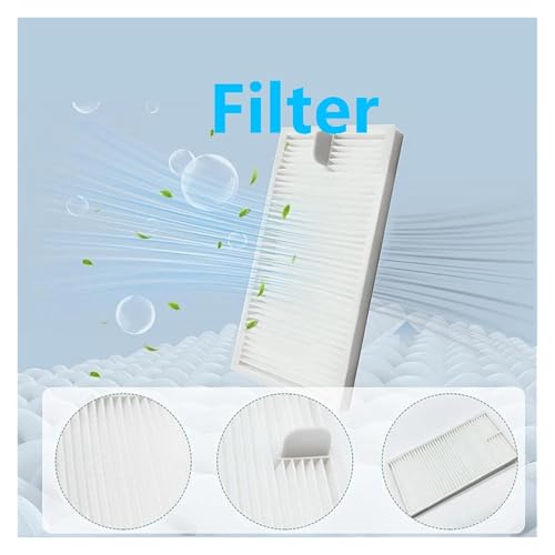 Main Side Brush Filter Mop Bags Replacement Parts. Compatible for Eureka J12 Ultra, Compatible for Midea V12, Vacuum Cleaner