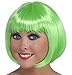 Forum Novelties Women's Neon Bob Costume Wig, Green, One Size