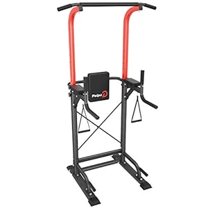 pelpo Pull up Bar Station, Multifunction Power Tower, Standing Adjustable Height Pull Up Dip Bar for Home Gym, Strength…