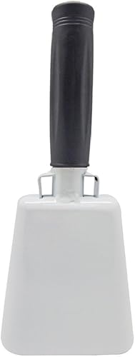 Toys+ Cencerro blanco de 8 pulgadas con mango