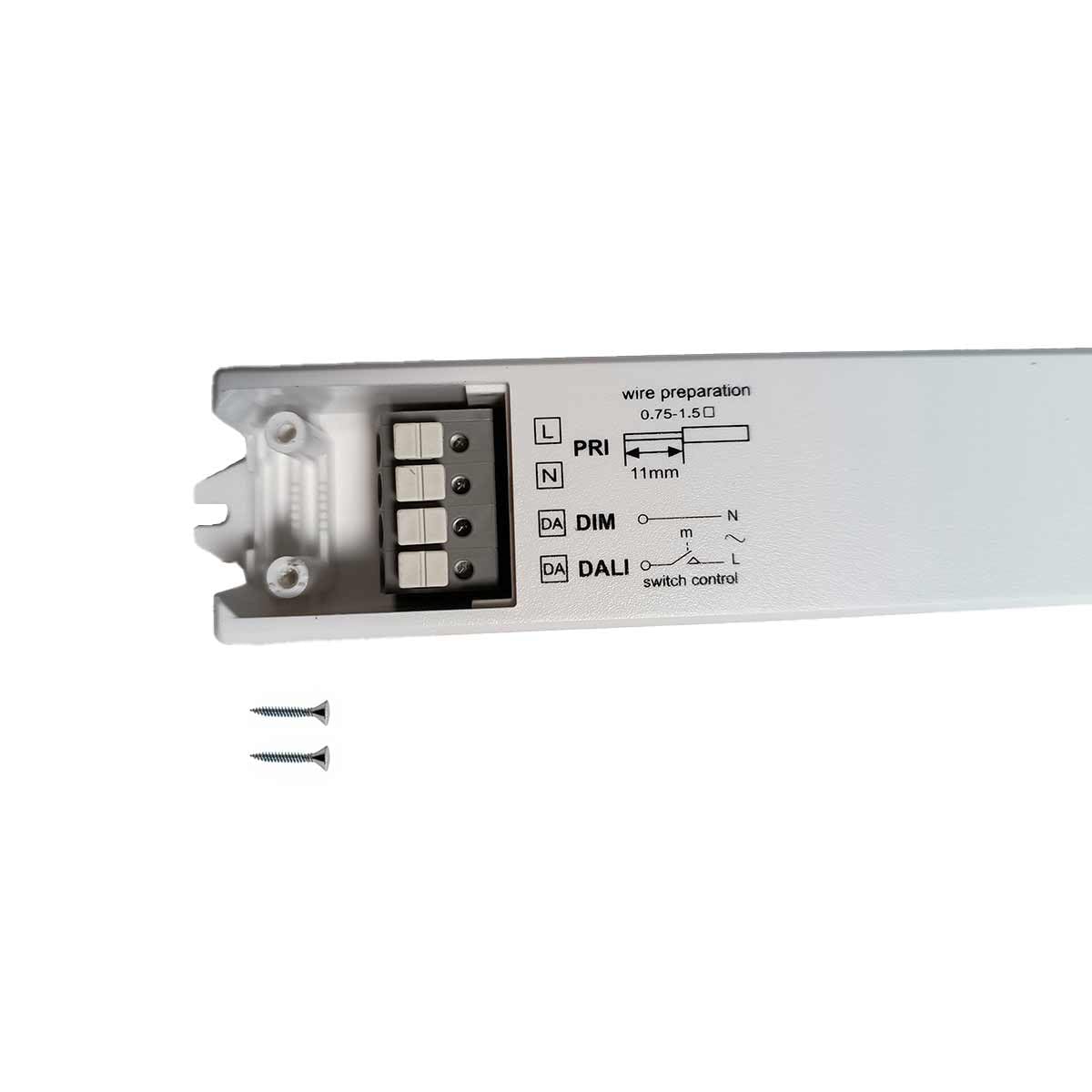 Fuente de alimentación Super Slim 24 V 240 W, regulable DALI2 Push botón, voltaje constante, LED Driver tipo balast, 450 x 32 x 23 mm
