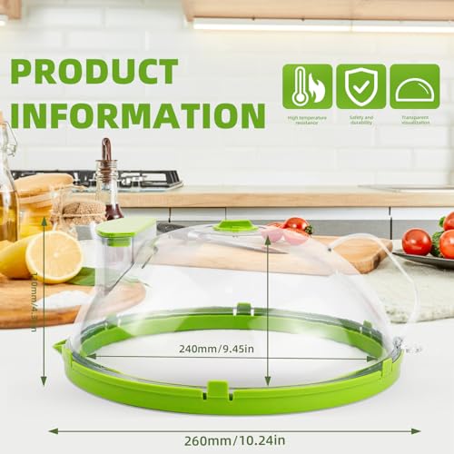 Miniatura 2 de Kxvxxv Tapa Microondas Libre Bpa 26 Cm Tapadera Microondas Con Agua Tapa Para Microondas De Plástico Tapa De Microondas Cubierta Para Microondas Microwave Cover