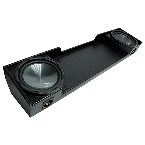 Compatible with 1988-1998 Chevy Silverado Ext Truck Harmony R124 Dual 12" Rhino Coated Sub Box