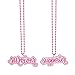 Cute Beaded Necklaces | Pink Ribbon Sayings Details