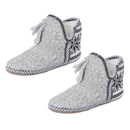 VERDANVERSE 1Par Zapatillas De Interior Para Mujer Adorables De Casa Con Borlas Blanda Color