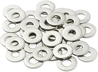 M6 Washers, M6 x 25mm Metal Flat Penny Washers Thickness 1.5mm- A2 304 Stainless Steel Washers (20 Pack), AMLOOPH Large OD Plain Wide Metal Washers, Round Flat Spacer Repair Washer For Screws Bolts
