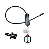 Número de modelo: 1/4" Bebedero cronometrado 5set Invernadero de riego por goteo del agua de riego boquilla giratoria Boquillas de efecto invernadero Fresa Tomate de riego desmontable para grifo exterior ( Color : MULTI )