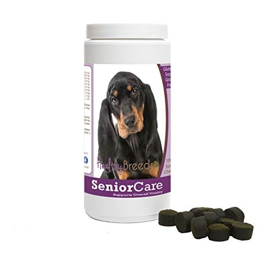 Healthy Breeds Black and Tan Coonhound Senior Dog Care Soft Chews 100 Count