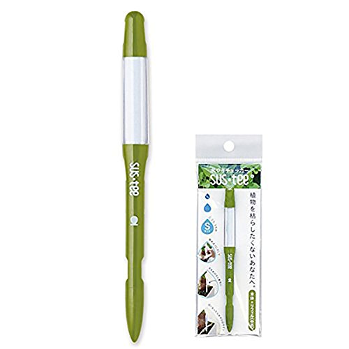 Sustee Aquameter, Green, Small - Plant Soil Moisture Sensor - Best for Potted Plants - Refillable Style