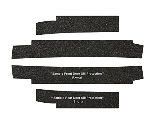Custom Fit Door Sill Entry Protector Kit - Full Set (4pcs) for 2022 2023 2024 2025 Ford Maverick - 4dr Crew Cab - Edge Guard Cover Anti Scratch Protection Shield