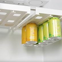 Hanging Can Organizer for Refrigerator, Large Capacity Pull Out Soda Can Dispenser Drink Holder Rack for Fridge Freezer Space Saving Beverage Organizer 11x6.8x1.5 in
