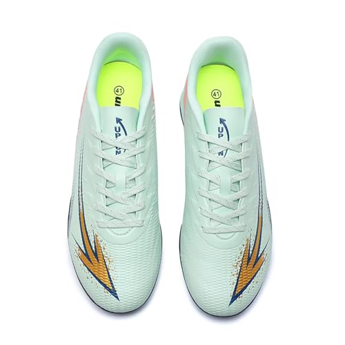 Image of Soccer Cleats for Mens Womens High Tops Lace Up Unisex Football Shoes Indoor Turf Soccer Shoes AG FG TF for Beginners to Advanced Players