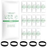 15 + 5 Pack Compatible with Vacuums 204811 Micron Magic Hepa Filter Plus Bags Universal Hepa Cloth Bags and Belts 301291 for F-Style and Twist-Style, and All Models Generation 4 - Sentria II