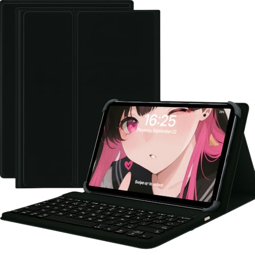 For TCL TAB 11 Gen2 �P�[�X �J�o�[ 11�C���` �^�u���b�g���C�����X ���C������ �X�^���h�@�\ �������L�[�{�[�h�t�� �l��TPU�t�b�N�Œ� Bluetooth�L�[�{�[�h �ϏՌ� PU���U�[ ����PU���U�[ Type-C�[�d�Ή� (�u���b