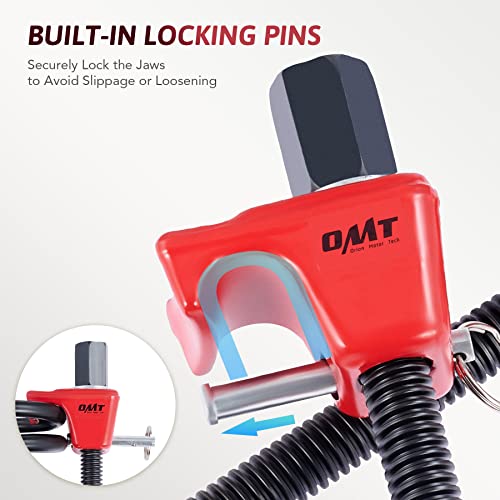 Omt Spring Compressor, Strut Spring Compressor With 10.6" Range, Dual Heavy Duty Coil Spring Compressor Tool With Locking Pins, 13/16” Socket 1/2" Drive To Compress The Coil Spring #TOP4