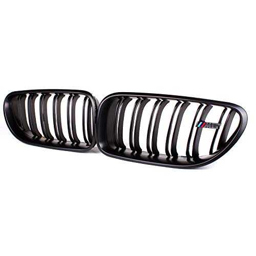 F06 Grille, Abs Front Replacement Kidney Grill For 6 Series F06 F12 F13 Matt Black #TOP12