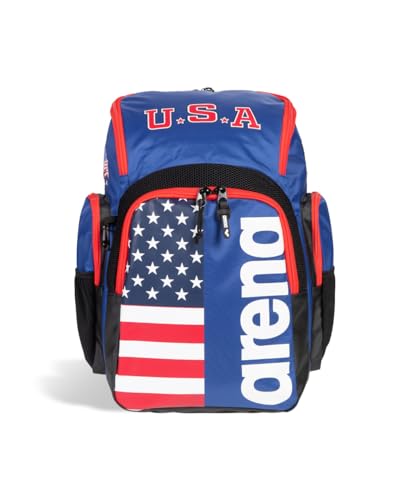 Arena Spiky III Mochila 35 Unisex Viaje Gimnasio Mochila para Hombres y Mujeres, Bolsa de Equipo de Entrenamiento para Nadadores, 35 litros, Equipo de EE. UU, Talla única, Spiky III Mochila 35