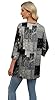 OFEEFAN Holiday Shirts Long Tunic Tops For Teachers T Shirts For Women Floral 05 2XL #4