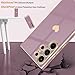 Teageo for Samsung Galaxy S23 Ultra Case for Women Girl Cute Love-Heart Luxury Soft Back Cover Raised Full Camera Protection Bumper Silicone Shockproof Phone Case for Galaxy S23 Ultra 5G, Lavender